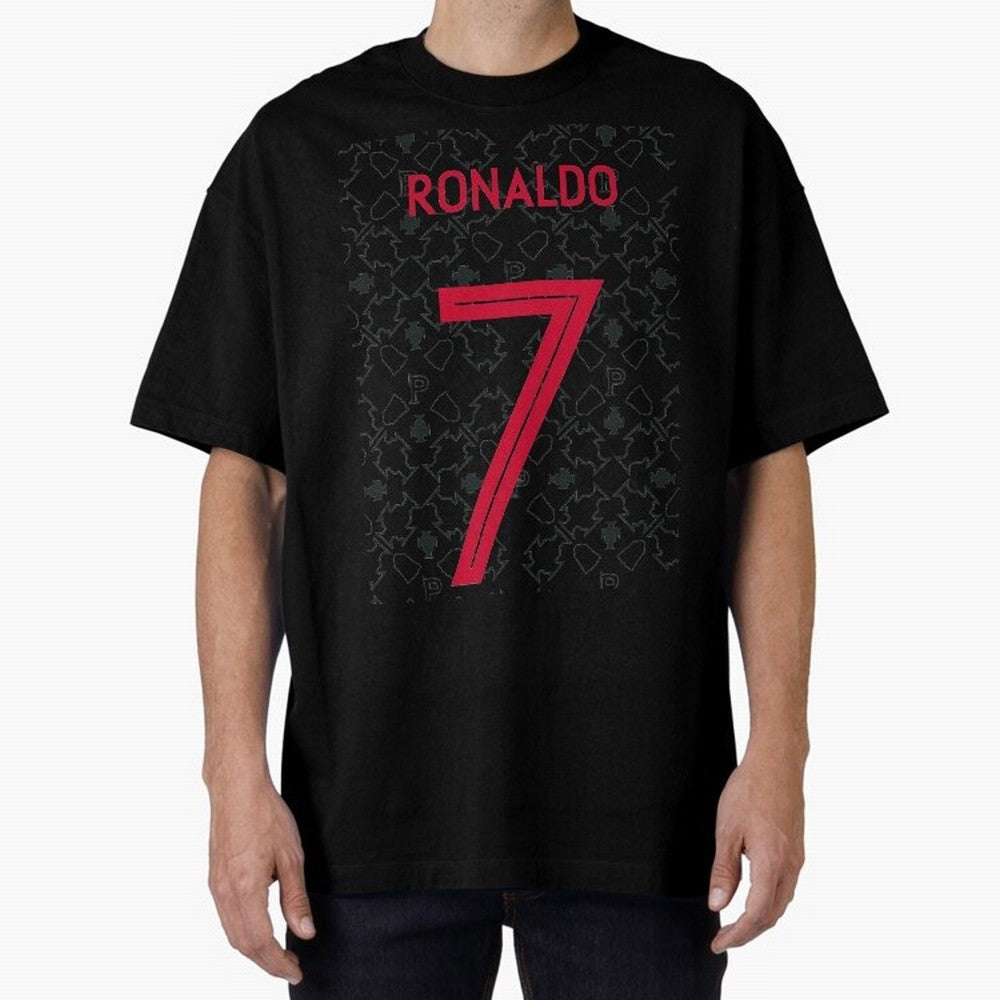 Christiano Ronaldo Portugal Away Jersey 2020 Oversized T-Shirt Show Your Love for FIFA World Cup 2026 Group Stage Spirit, with Netherlands, Mbappe and Neymar, Goal Celebration Energy, Supporter Heritage, Football Icons and Worldwide Tournament Joy;