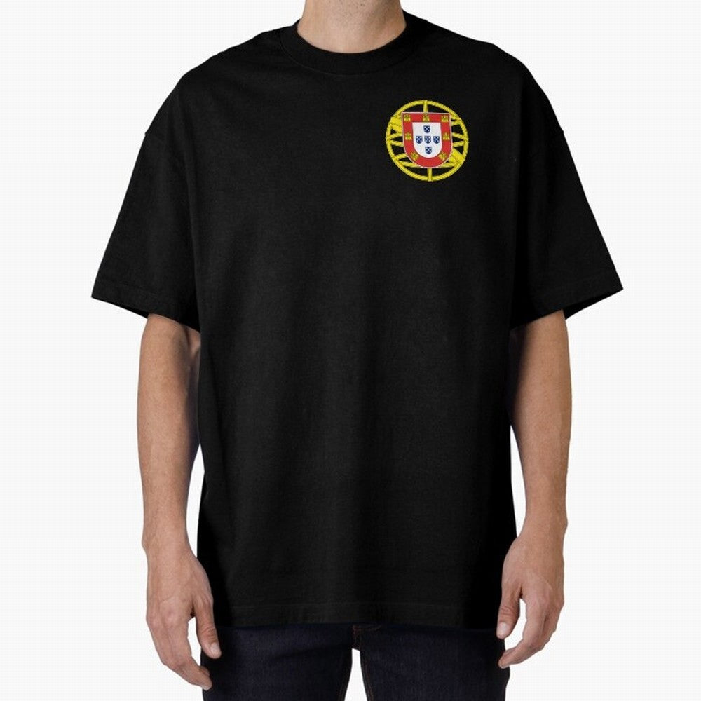 Portugal Coat of Arms Oversized T-Shirt Bring Legendary Rivalry Energy to Global Football Passion for FIFA World Cup 2026 Group Stage, with Messi, Argentina, France and Brazil, Match Day Excitement, Supporter Culture, Golden Goals and Global