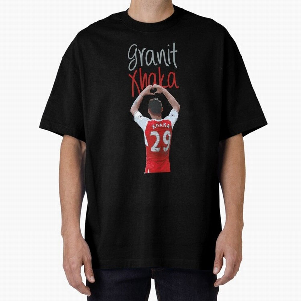 Granit Xhaka Oversized T-Shirt Build Global Football Passion for FIFA World Cup 2026 USA Canada Mexico, Highlighting Neymar, England, France and Netherlands, Fan Favorite Moments, National Team Passion, Big Match Drama and Soccer History; Built for