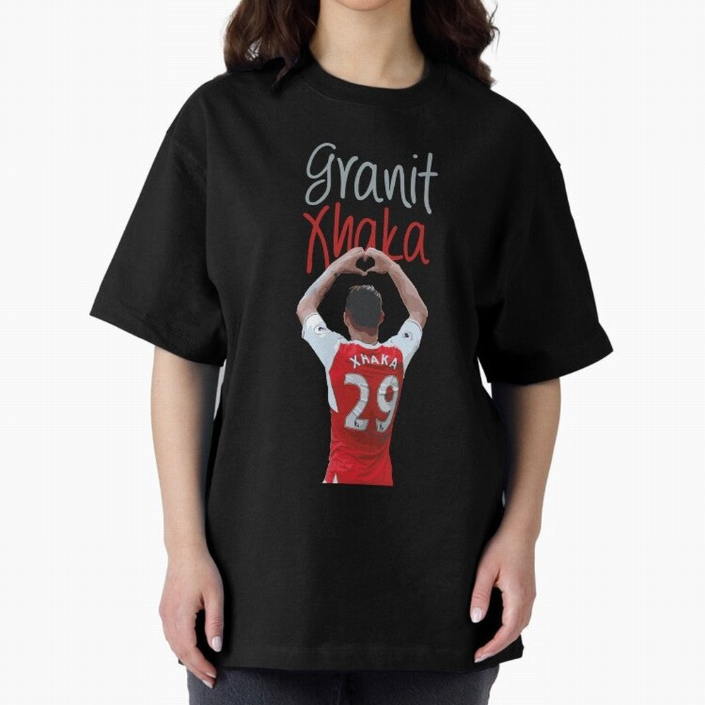 Granit Xhaka Oversized T-Shirt Build Global Football Passion for FIFA World Cup 2026 USA Canada Mexico, Highlighting Neymar, England, France and Netherlands, Fan Favorite Moments, National Team Passion, Big Match Drama and Soccer History; Built for