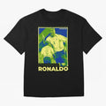Ronaldo - Street Art - Soccer Icons Oversized T-Shirt Follow Every Goal of FIFA World Cup 2026 USA Canada Mexico Built around Haaland, Brazil Energy, Match Day Excitement, Supporter Culture, Golden Goals and Global Football Passion; Ideal for