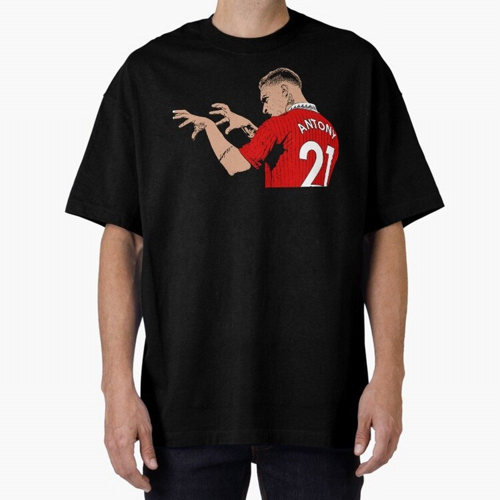Antony Oversized T-Shirt Remember FIFA World Cup 2026 Connected to Messi and Cristiano Ronaldo, Spain and Netherlands Energy, Match Day Excitement, Supporter Culture, Golden Goals and Global Football Passion; Great for Supporters Who Love Legendary