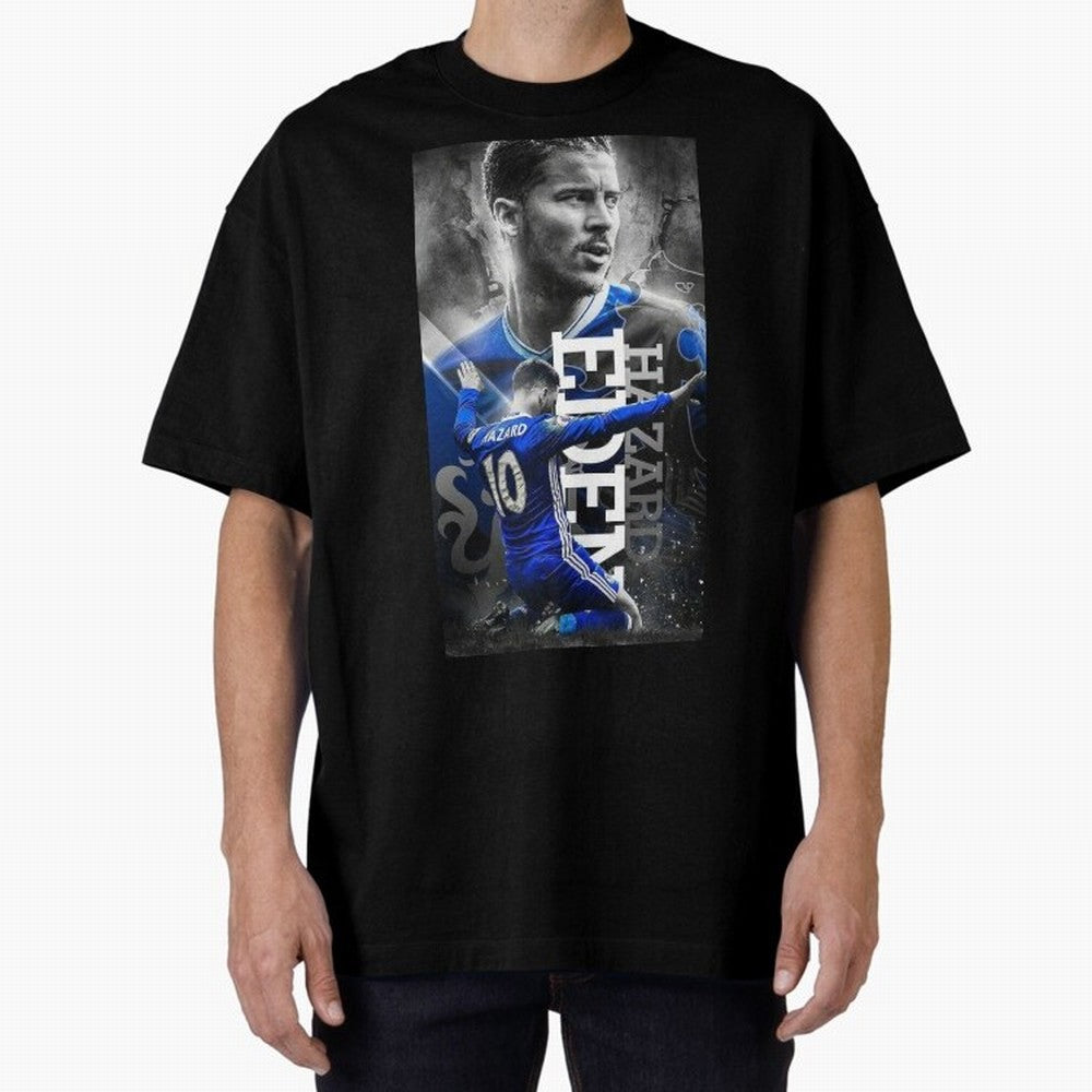 Eden Hazard Oversized T-Shirt Follow the Final Road of FIFA World Cup 2026 Spirit, Built around Argentina, France and Brazil, Mbappe, Stadium Memories, Football Loyalty, International Chants and Championship Tradition; Ideal for Fans Who Follow