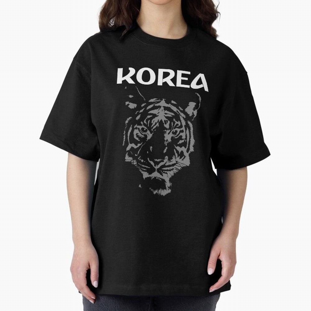 Team Korea Soccer Oversized T-Shirt Keep the Match Day Mood of FIFA World Cup 2026 Group Stage for Fans of Neymar and France, Bringing Retro Football Energy, Iconic Rivalries, Trophy Chase Drama and Stadium Atmosphere; Made for Die Hard Supporters,