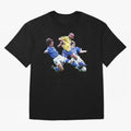 Ronaldo vs Maldini & Cannavaro Oversized T-Shirt Bring Supporter Culture to FIFA World Cup 2026 for Fans of Messi, CR7 and Mbappe and England, France and Netherlands, Bringing Vintage Soccer Flavor, Modern Football Stars, National Flags and Final