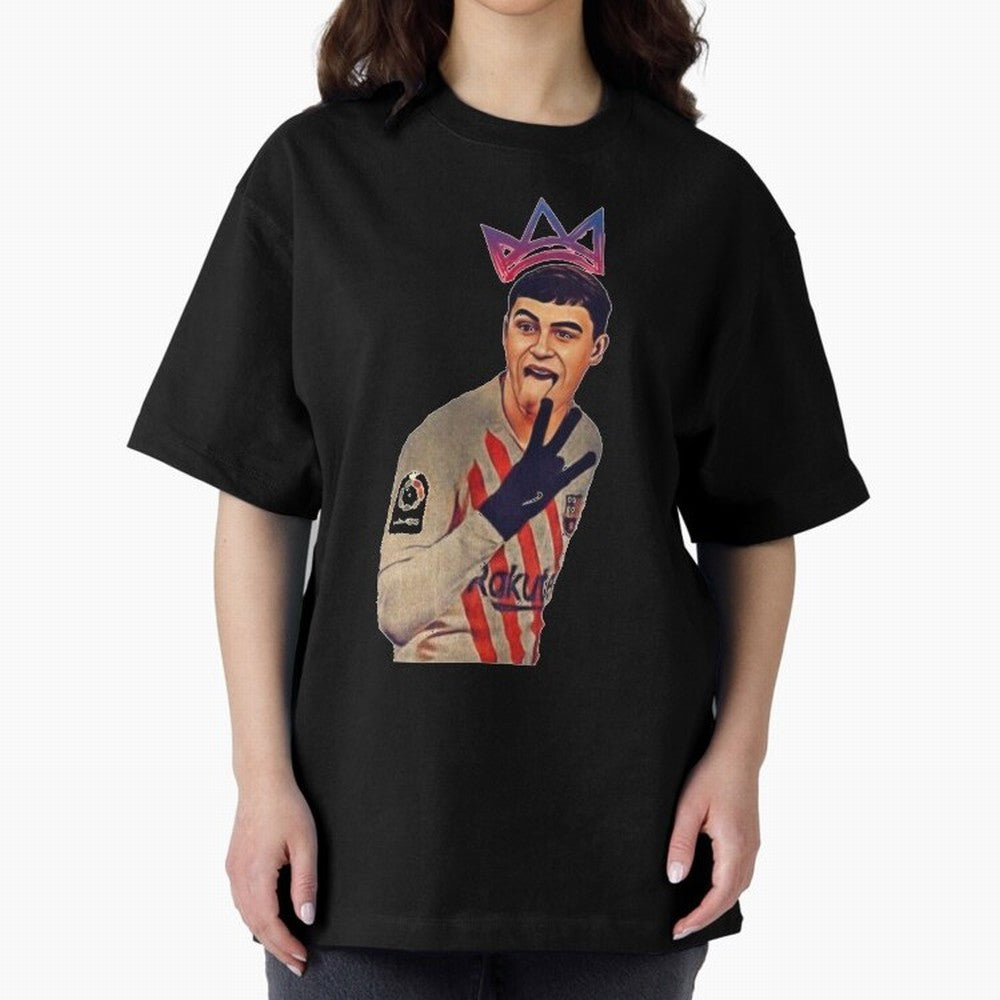 PEDRI Oversized T-Shirt Support Iconic Players in FIFA World Cup 2026 Spirit, Made for Argentina, Messi and Cristiano Ronaldo, Retro Football Energy, Iconic Rivalries, Trophy Chase Drama and Stadium Atmosphere; Great for Supporters Who Love