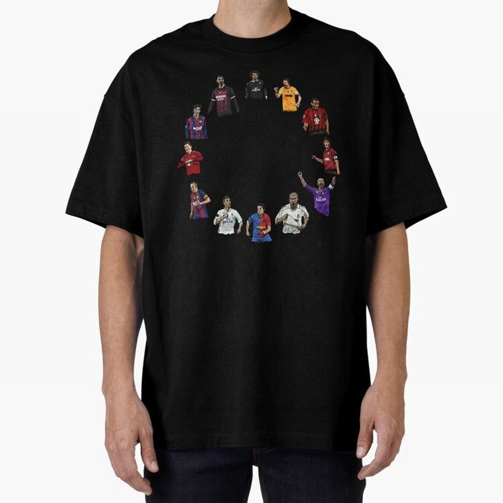 The Best football players Oversized T-Shirt Join Global Football Passion for FIFA World Cup 2026 USA Canada Mexico, Featuring Messi, Germany, Game Day Rituals, Football Legends, Country Pride and the Road to the Final; Built for Supporters Chasing