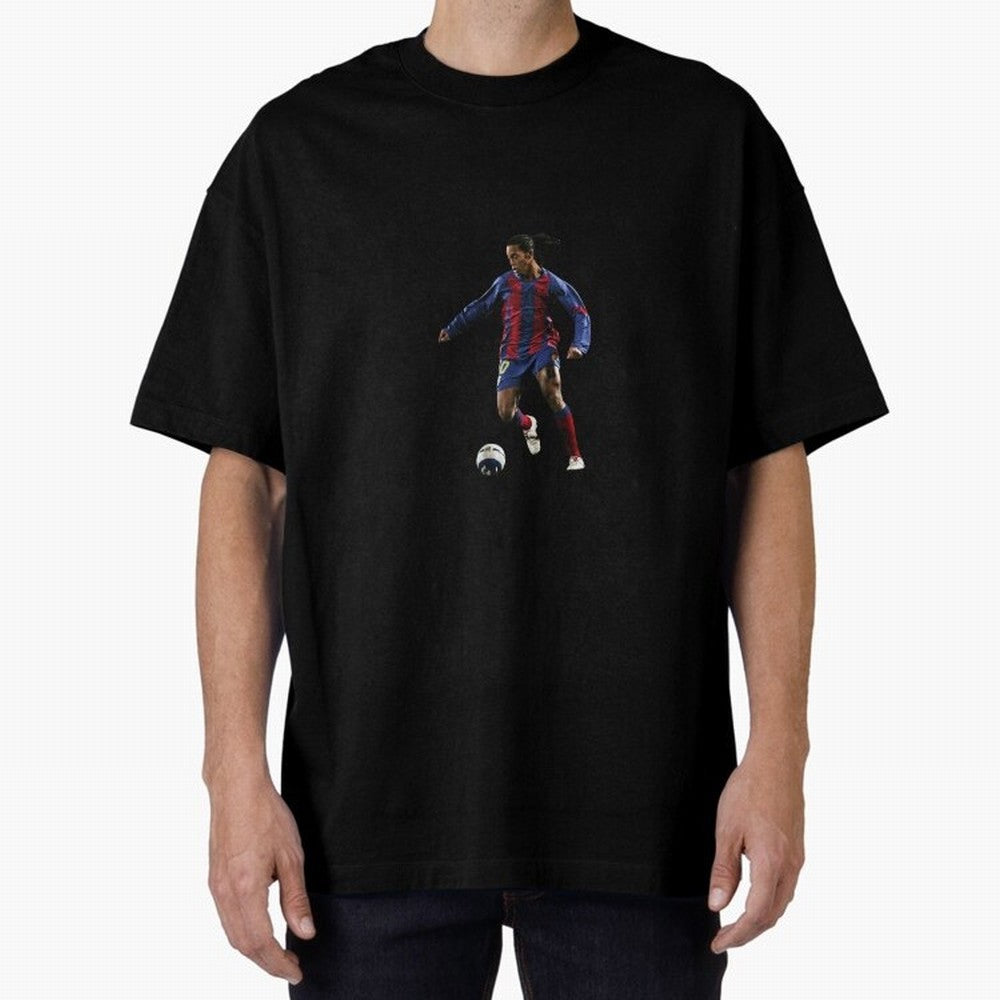 Ronaldinho Gaucho Oversized T-Shirt Experience FIFA World Cup 2026 USA Canada Mexico for Fans of Cristiano Ronaldo, Haaland and CR7 and Spain and Netherlands, Bringing Goal Celebration Energy, Supporter Heritage, Football Icons and Worldwide
