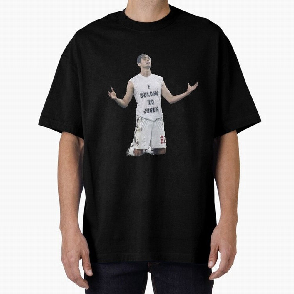 Ricardo Kaka wearing  I belong to Jesus  t-shirt sticker for football lovers Oversized T-Shirt Bring World Football Passion into Global Football Passion for FIFA World Cup 2026 USA Canada Mexico, Inspired by Mbappe and Neymar, England, France and