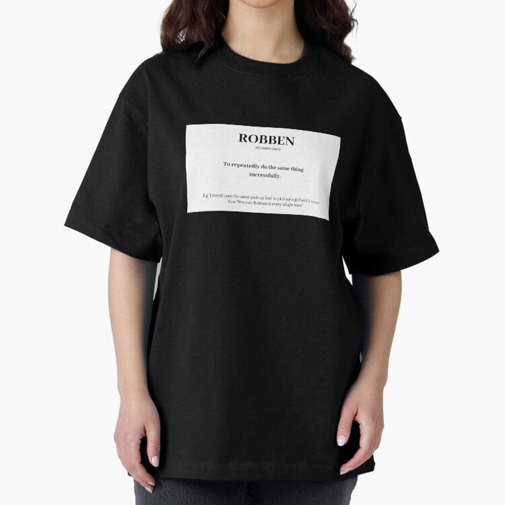 ROBBEN Oversized T-Shirt Show Support during FIFA World Cup 2026 for Fans of Cristiano Ronaldo and England, France and Netherlands, Bringing Football Passion, Legendary Performances, Festival Vibes and Supporter Community; Made for Collectors Who