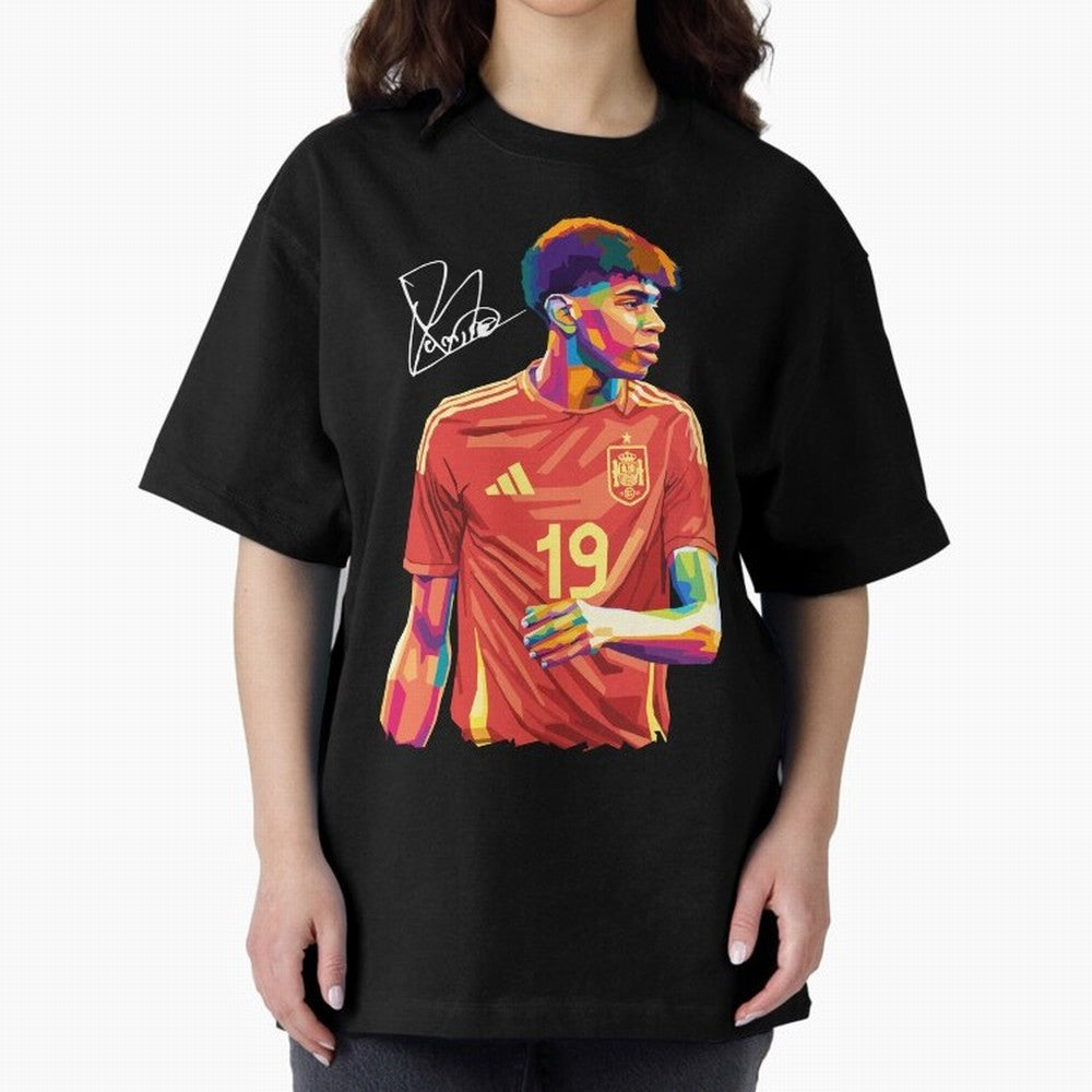 Lamine Yamal Pop Art Oversized T-Shirt Capture FIFA World Cup 2026 Group Stage Spirit, Built around England, Mbappe, Classic Soccer Heritage, Championship Pressure, Fan Loyalty and International Pride; Made for Die Hard Supporters, Soccer Lovers,