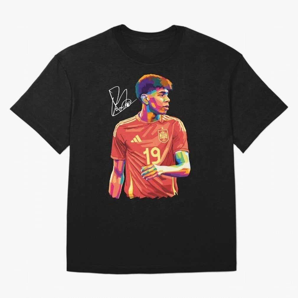 Lamine Yamal Pop Art Oversized T-Shirt Capture FIFA World Cup 2026 Group Stage Spirit, Built around England, Mbappe, Classic Soccer Heritage, Championship Pressure, Fan Loyalty and International Pride; Made for Die Hard Supporters, Soccer Lovers,
