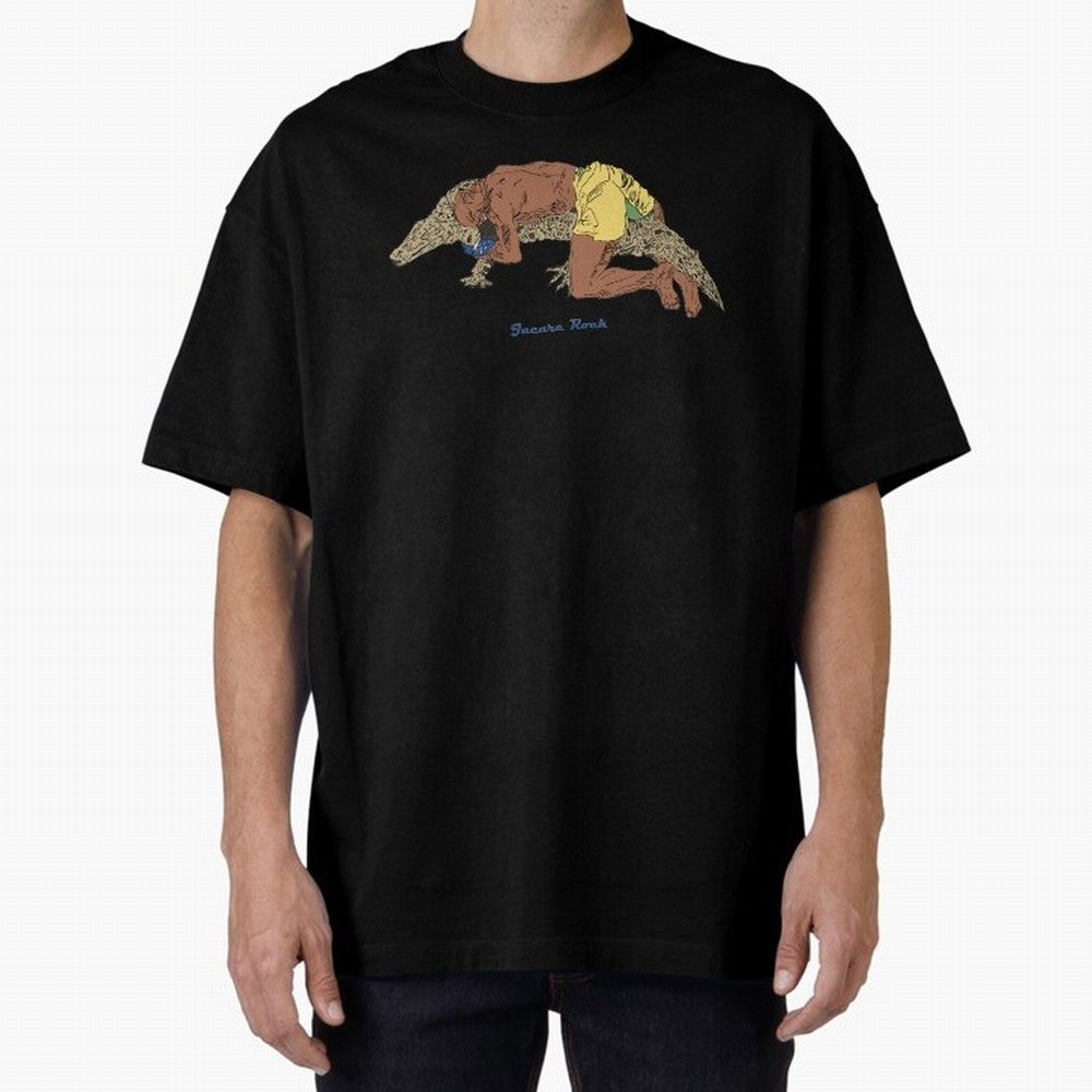 jacare rock Oversized T-Shirt Celebrate Fan Culture around FIFA World Cup 2026 Group Stage Spirit, Centered on Portugal, Messi, Vintage Soccer Flavor, Modern Football Stars, National Flags and Final Night Emotion; Ideal for Football Dads, Football