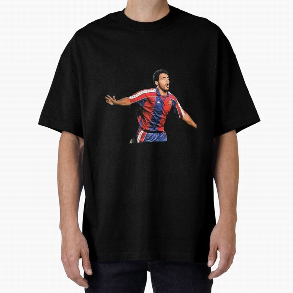 Legends of The Beautiful Game Cartoon Collection Legends Romario Cartoon Artwork162 Oversized T-Shirt Make Every Match About FIFA World Cup 2026 USA Canada Mexico for Fans of Messi, Neymar and Mbappe and Spain, Bringing Football History, Final
