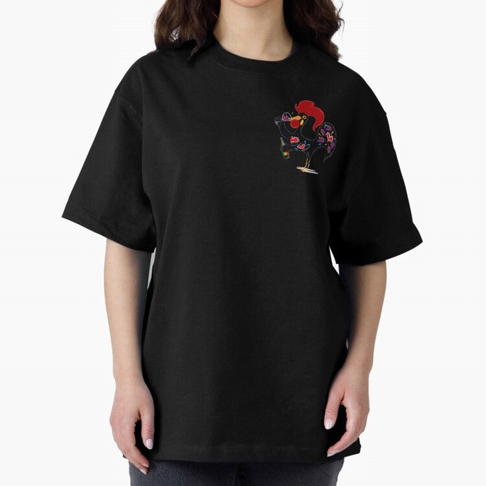 Portuguese Rooster Drinking Wine Oversized T-Shirt Feel the Heartbeat of FIFA World Cup 2026 Group Stage Spirit, with England, France and Netherlands, Messi, CR7 and Mbappe, Football History, Final Match Energy, Crowd Noise and Once in a Lifetime