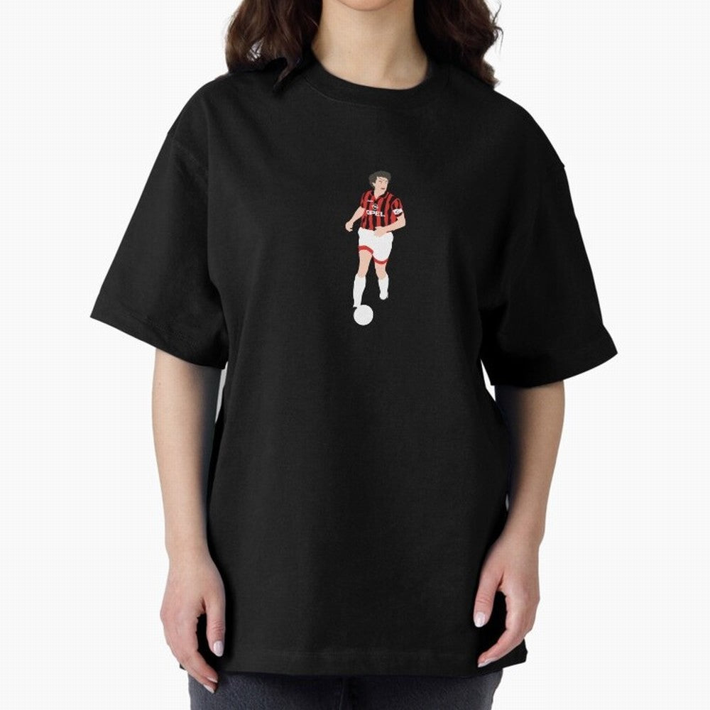 Paolo Maldini AC Milan legend Oversized T-Shirt Feel the Trophy Chase of Match Day Hype around FIFA World Cup 2026, Messi, CR7 and Mbappe, Argentina and Brazil, Match Day Excitement, Supporter Culture, Golden Goals and Global Football Passion;