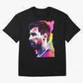 GOAT Messi - illustration Oversized T-Shirt Wear the Spirit of FIFA World Cup 2026 Group Stage Capturing Haaland, Germany Energy, Goal Celebration Energy, Supporter Heritage, Football Icons and Worldwide Tournament Joy; Made for Collectors Who
