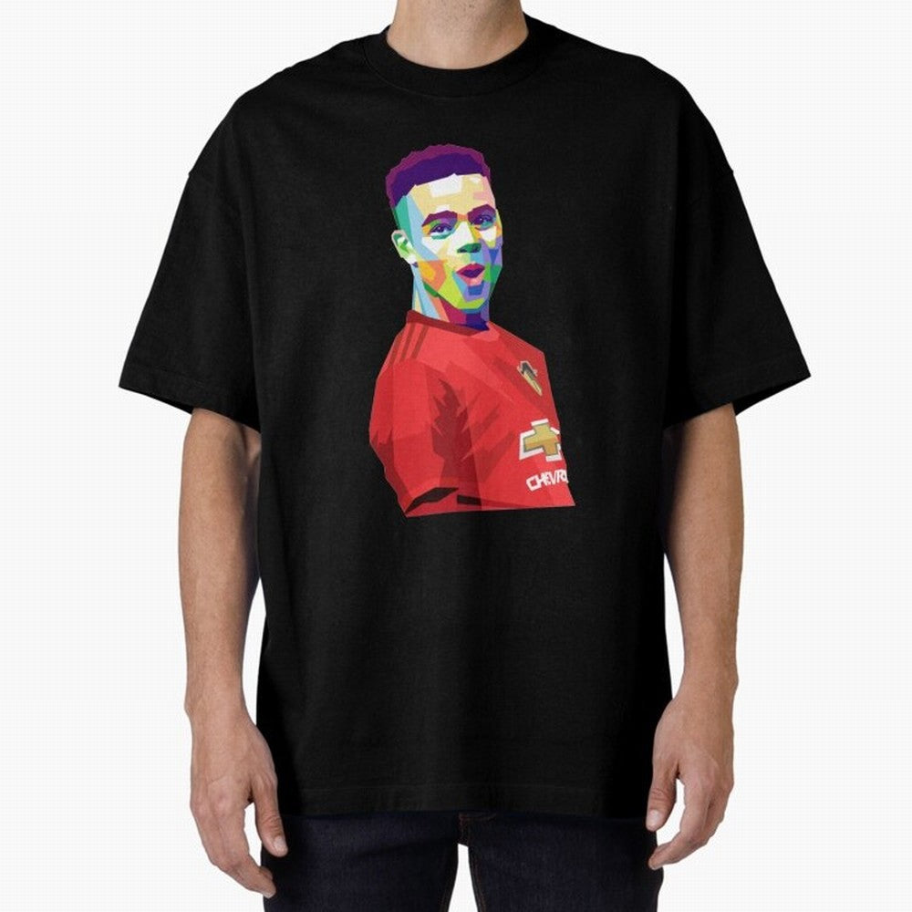Mason Greenwood Oversized T-Shirt Feel the Trophy Chase of Global Football Passion for FIFA World Cup 2026 USA Canada Mexico, Featuring Messi and Cristiano Ronaldo, Portugal, Champion Mindset, Group Stage Buzz, Knockout Tension and Passionate Fan