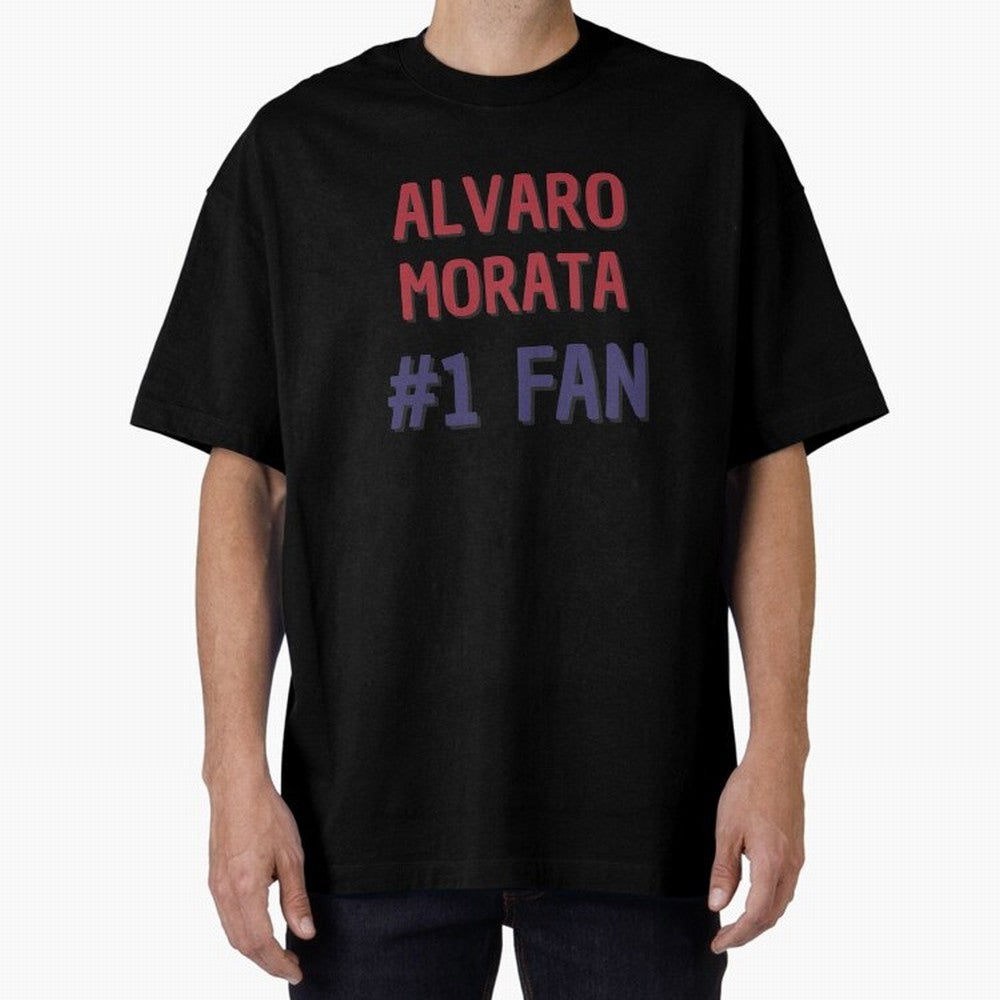 Alvaro Morata - #1 Fan Oversized T-Shirt Step into FIFA World Cup 2026 Group Stage for Fans of Neymar and England and Germany, Bringing Stadium Chants, National Pride, Trophy Dreams and Unforgettable Football Memories; Built for Supporters Chasing