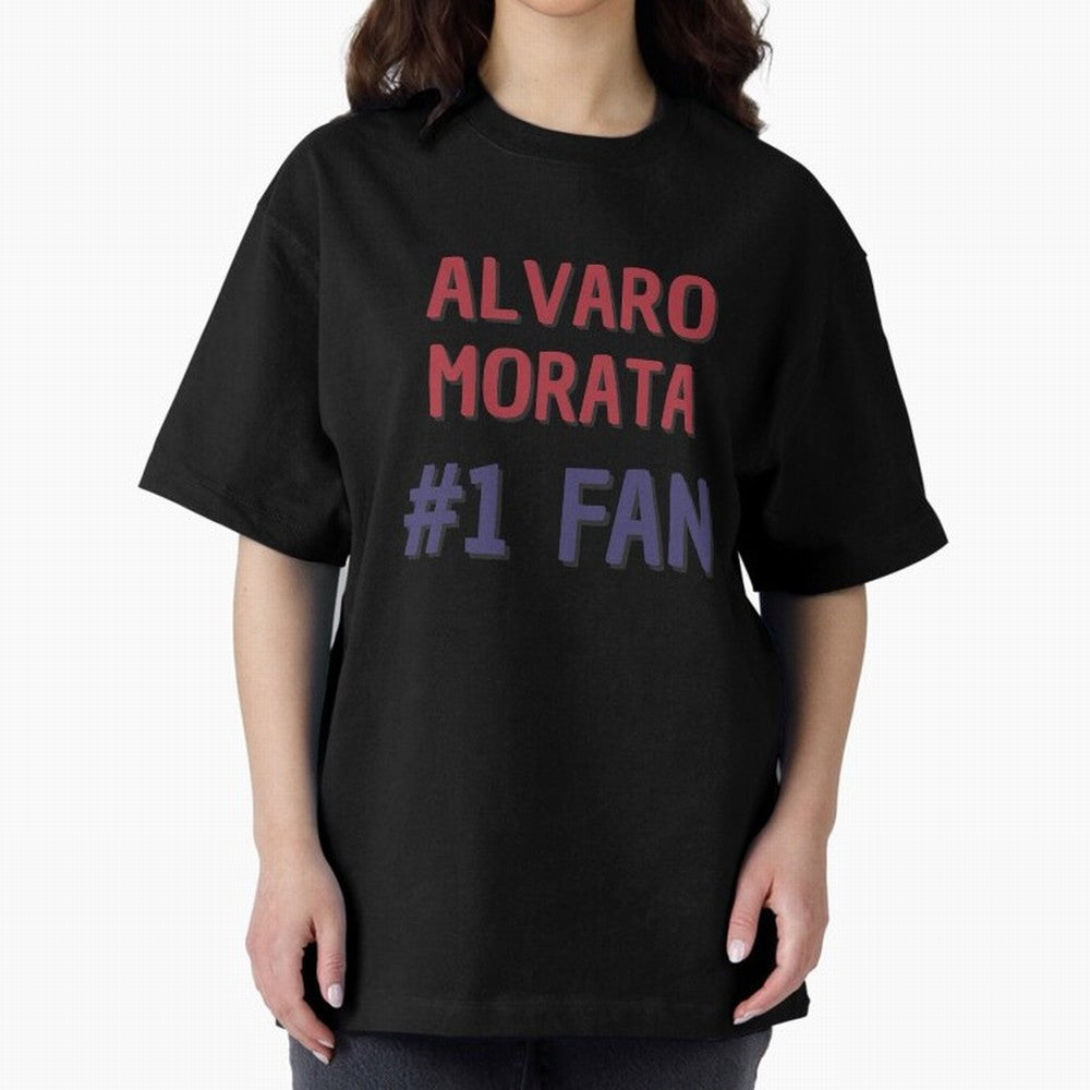 Alvaro Morata - #1 Fan Oversized T-Shirt Step into FIFA World Cup 2026 Group Stage for Fans of Neymar and England and Germany, Bringing Stadium Chants, National Pride, Trophy Dreams and Unforgettable Football Memories; Built for Supporters Chasing