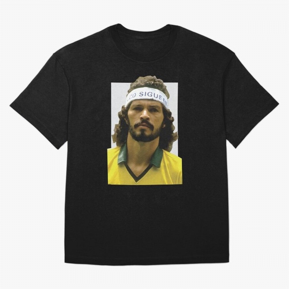 Scrates Football legend Oversized T-Shirt Celebrate Soccer Greatness during FIFA World Cup 2026 USA Canada Mexico for Fans of Mbappe and England, France and Netherlands, Bringing Goal Celebration Energy, Supporter Heritage, Football Icons and