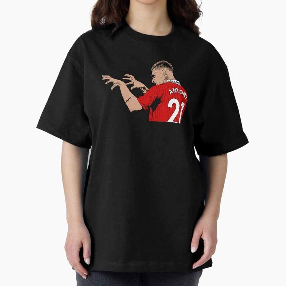 Antony Oversized T-Shirt Honor the Beautiful Game during FIFA World Cup 2026 Group Stage Capturing Cristiano Ronaldo, Argentina and Brazil Energy, Soccer Culture, Superstar Moments, National Team Dreams and Competitive Fire; Great for Watch
