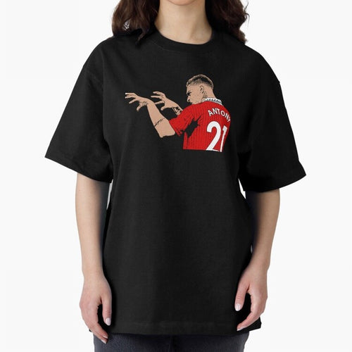 Antony Oversized T-Shirt Honor the Beautiful Game during FIFA World Cup 2026 Group Stage Capturing Cristiano Ronaldo, Argentina and Brazil Energy, Soccer Culture, Superstar Moments, National Team Dreams and Competitive Fire; Great for Watch