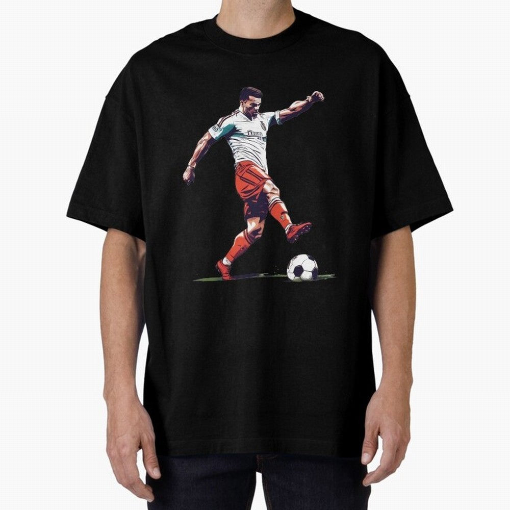 England Soccer Oversized T-Shirt Showcase the FIFA World Cup 2026 Group Stage Journey through Haaland and Mbappe Highlights, Brazil, Portugal and Argentina Pride, Stadium Chants, National Pride, Trophy Dreams and Unforgettable Football Memories;