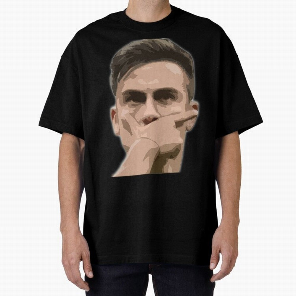 Dybala Oversized T-Shirt Honor Global Football Passion for FIFA World Cup 2026 USA Canada Mexico, with Neymar, Argentina, France and Brazil, Match Day Excitement, Supporter Culture, Golden Goals and Global Football Passion; Ideal for Passionate