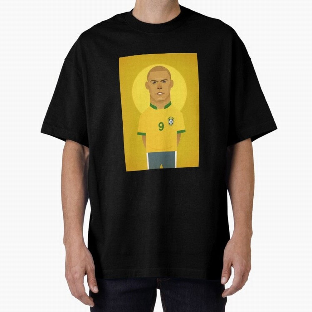 Brazilian Football Player from Milano Oversized T-Shirt Support the FIFA World Cup 2026 USA Canada Mexico Journey through Haaland and Mbappe Highlights, England, France and Netherlands Pride, Vintage Soccer Flavor, Modern Football Stars, National