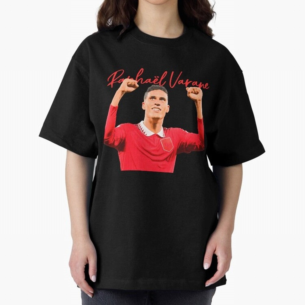 Rafael Varane Oversized T-Shirt Step into Match Day Hype around FIFA World Cup 2026 USA Canada Mexico, Mbappe and Neymar, Brazil, Vintage Soccer Flavor, Modern Football Stars, National Flags and Final Night Emotion; Great for Watch Parties, Sports