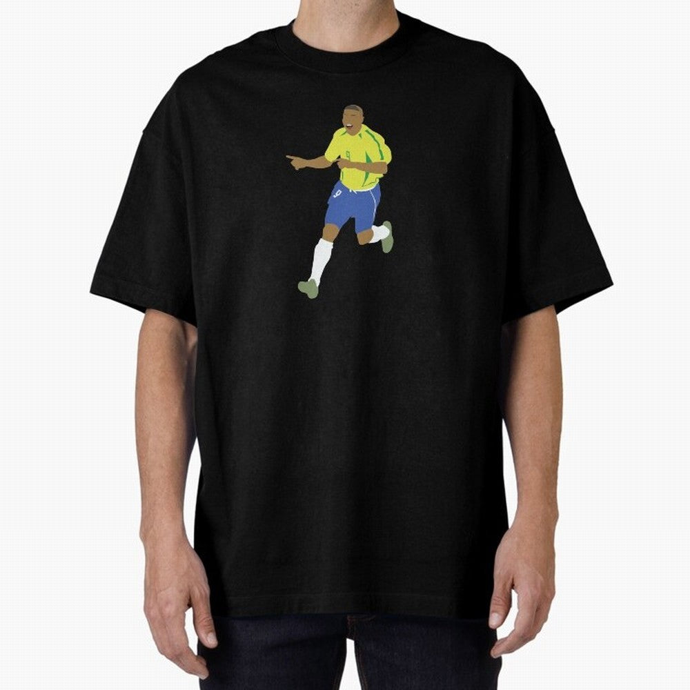 Ronaldo 'Il Fenomeno' Brazil Legend 9 Oversized T-Shirt Back Your Heroes with Global Football Passion for FIFA World Cup 2026 USA Canada Mexico, Built around Mbappe and Neymar, Argentina, France and Brazil, Classic Soccer Heritage, Championship