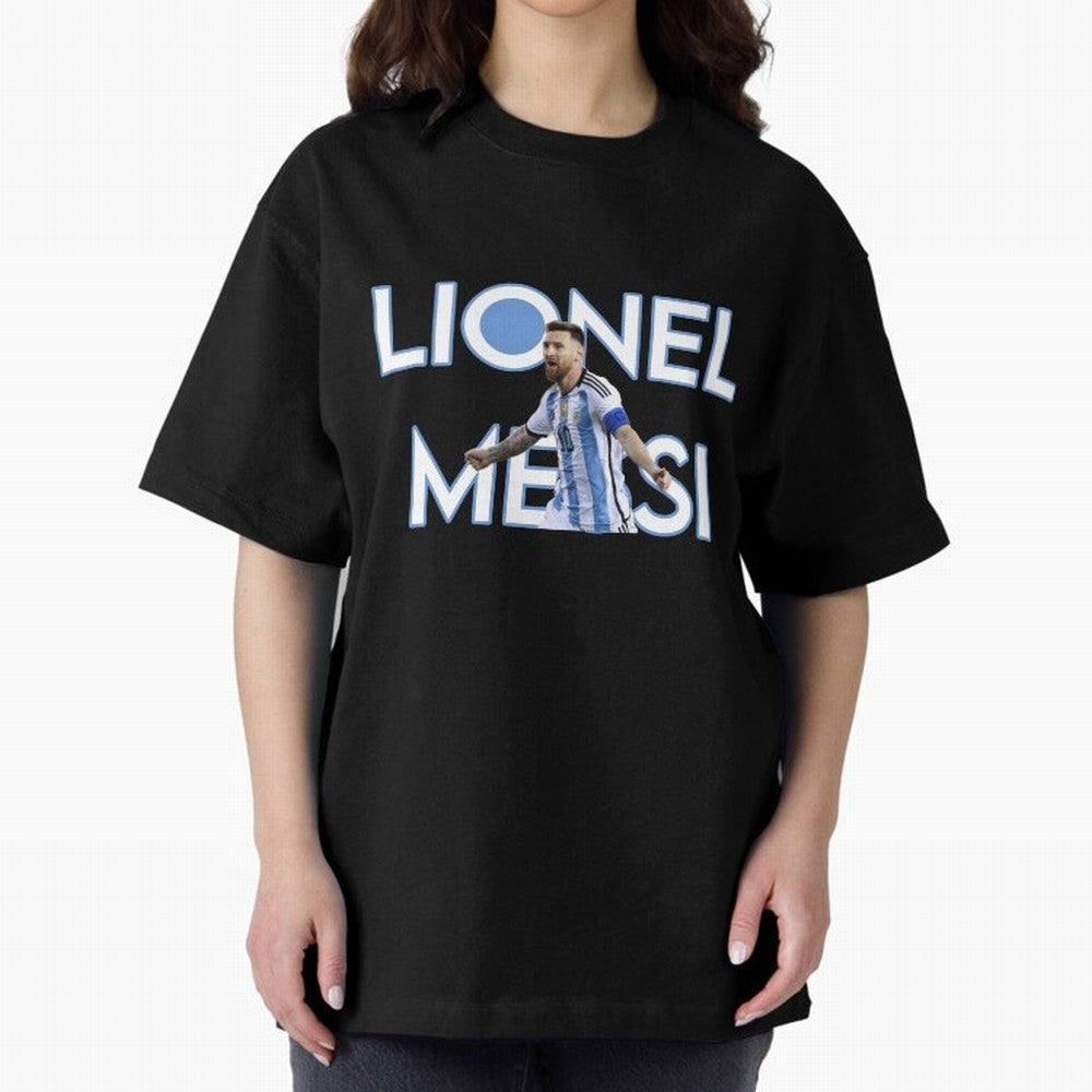 Lionel Messi Oversized T-Shirt Show Your Tournament Heart for FIFA World Cup 2026 Centered on Cristiano Ronaldo, Haaland and CR7, England Energy, Supporter Pride, Iconic Celebrations, Legendary Names and Global Match Day Energy; Great for Watch
