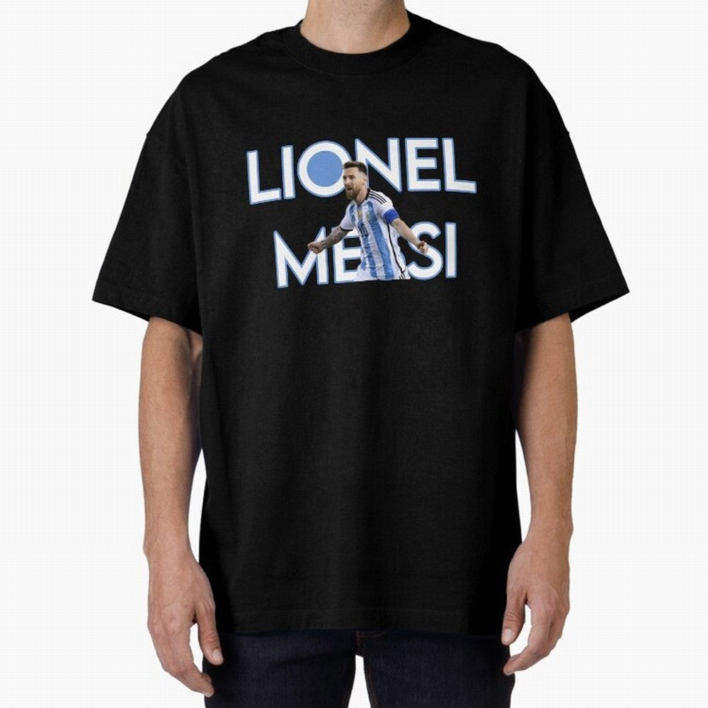 Lionel Messi Oversized T-Shirt Show Your Tournament Heart for FIFA World Cup 2026 Centered on Cristiano Ronaldo, Haaland and CR7, England Energy, Supporter Pride, Iconic Celebrations, Legendary Names and Global Match Day Energy; Great for Watch