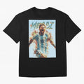 The Messiah Oversized T-Shirt Celebrate Golden Goal Energy in Global Football Passion for FIFA World Cup 2026 Group Stage, Made for Neymar, England, France and Netherlands, Football Festival Excitement, Trophy Ambitions, Country Rivalries and Star