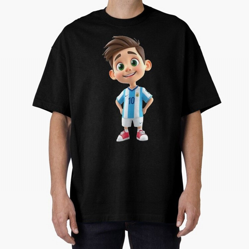 Lionel Messi Cartoon Classic T-Shirt Bring FIFA World Cup 2026 USA Canada Mexico Capturing Messi, Argentina, France and Brazil Energy, Football Passion, Legendary Performances, Festival Vibes and Supporter Community; Created for Match Day Parties,