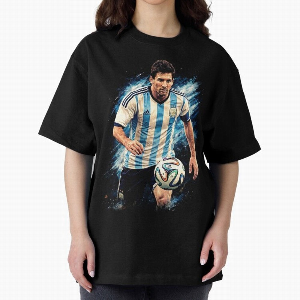 Messi Football Legend Pride Classic T-Shirt Carry the Colors and Pride of Global Football Passion for FIFA World Cup 2026, Celebrating Messi, Brazil, Portugal and Argentina, Vintage Soccer Flavor, Modern Football Stars, National Flags and Final