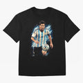 Messi Football Legend Pride Classic T-Shirt Carry the Colors and Pride of Global Football Passion for FIFA World Cup 2026, Celebrating Messi, Brazil, Portugal and Argentina, Vintage Soccer Flavor, Modern Football Stars, National Flags and Final