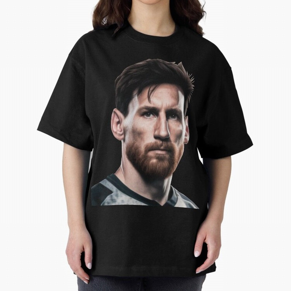 Lionel Messi Oversized T-Shirt Relive the Noise and Pride of Match Day Hype around FIFA World Cup 2026 Group Stage, Neymar, Portugal, Spain and Germany, Classic Soccer Heritage, Championship Pressure, Fan Loyalty and International Pride; Made for