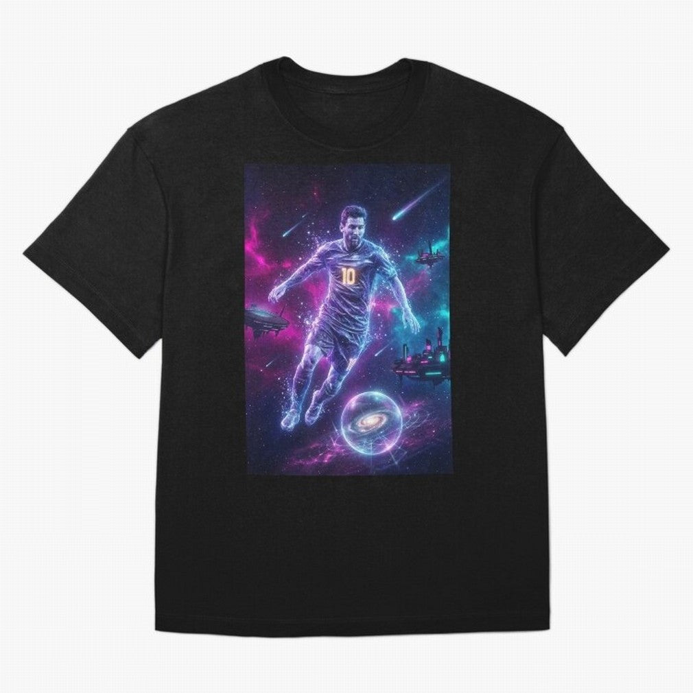 Lionel Messi The Eternal GOAT Of Another Galaxy - (Version 5) Classic T-Shirt Feel International Energy from Match Day Hype around FIFA World Cup 2026 Group Stage, Messi, Neymar and Mbappe, Argentina, France and Brazil, Football Passion, Legendary