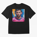 Vibrant Artistic Portrait of Lionel Messi (GOAT) - Digital painting (Version 3) Classic T-Shirt Turn Up for Match Day Hype around FIFA World Cup 2026 USA Canada Mexico, Neymar, Haaland and Cristiano Ronaldo, Argentina and Brazil, Championship