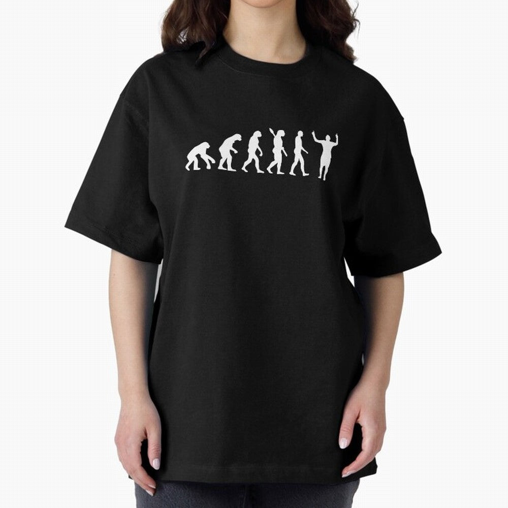 Messi Mankind Evolution Oversized T-Shirt Celebrate Global Passion for FIFA World Cup 2026 for Fans of CR7 and Messi and Portugal, Spain and Germany, Bringing Sports Nostalgia, International Competition, Famous Players and Unforgettable Victories;