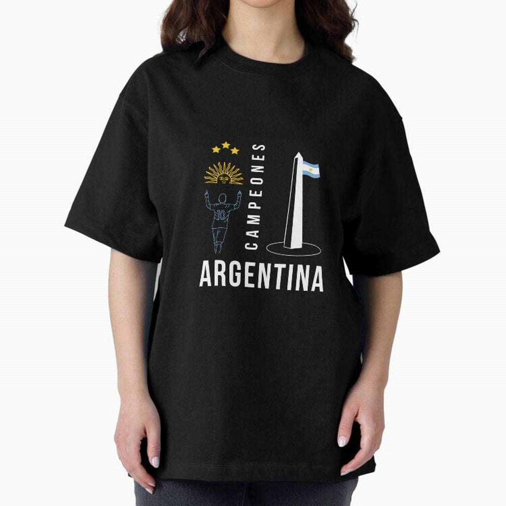 Argentina Campeon Essential T-Shirt Show Your Tournament Heart for FIFA World Cup 2026 USA Canada Mexico Highlighting Messi, CR7 and Mbappe, Brazil Energy, Stadium Chants, National Pride, Trophy Dreams and Unforgettable Football Memories; Made for