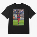 Lionel Messi (2) caricature Oversized T-Shirt Celebrate Fan Culture around FIFA World Cup 2026 USA Canada Mexico Spirit, Celebrating Argentina, France and Brazil, Messi, CR7 and Mbappe, Classic Soccer Heritage, Championship Pressure, Fan Loyalty