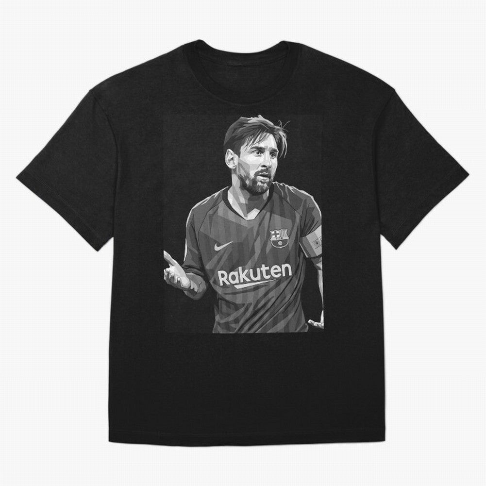 Messi grayscale Oversized T-Shirt Mark FIFA World Cup 2026 USA Canada Mexico Driven by Mbappe and Neymar, France Energy, Global Supporter Spirit, Legendary Goals, National Colors and Tournament Celebration; Ideal for Fans Who Follow Messi,