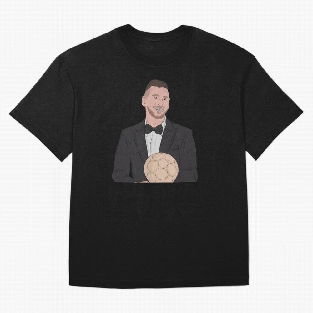 Lionel Messi 2023 Ballon d'Or Classic T-Shirt Support the Legends of Global Football Passion for FIFA World Cup 2026 Group Stage, Centered on Cristiano Ronaldo, Haaland and CR7, England and Germany, Championship Spirit, Famous Goals, Roaring Crowds