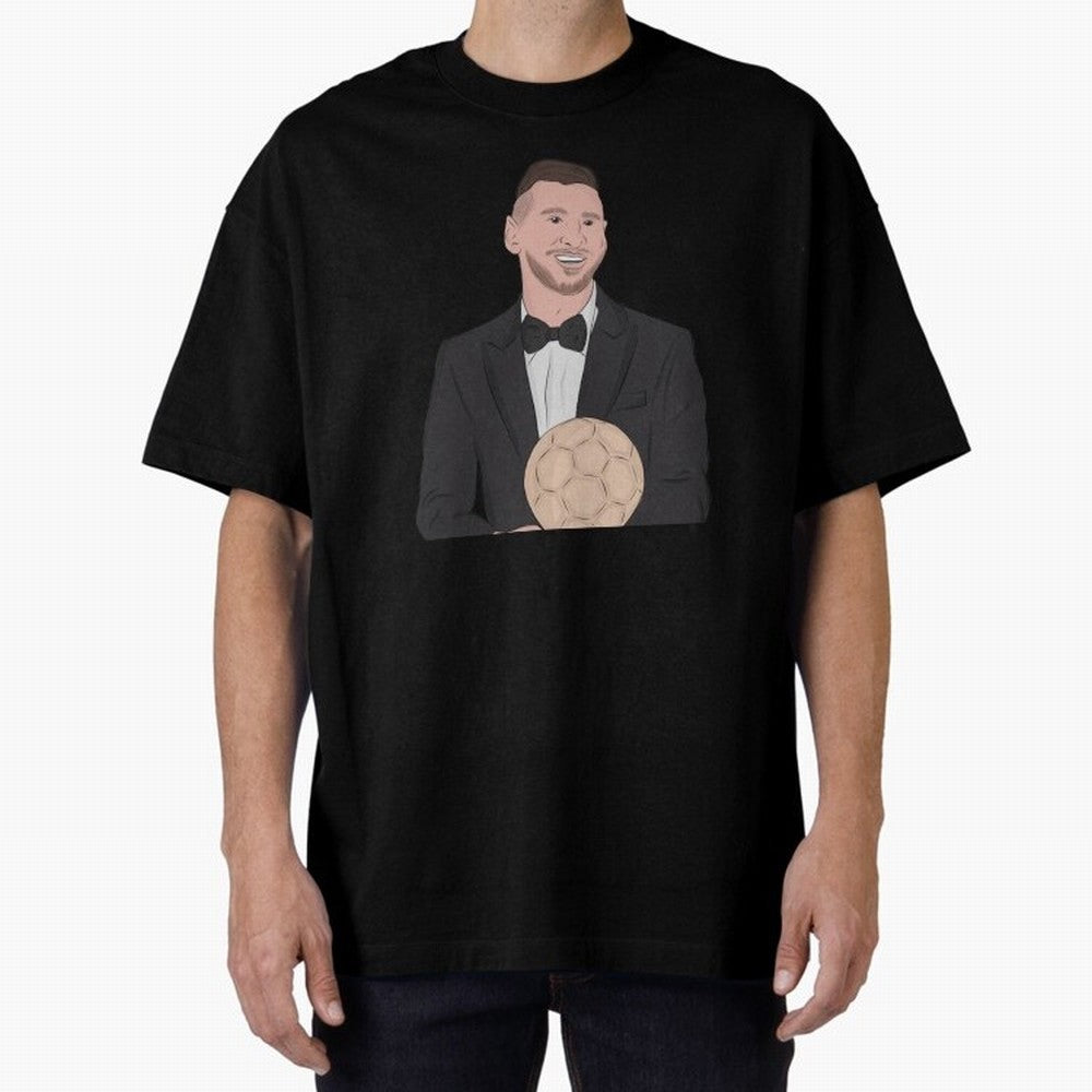Lionel Messi 2023 Ballon d'Or Classic T-Shirt Support the Legends of Global Football Passion for FIFA World Cup 2026 Group Stage, Centered on Cristiano Ronaldo, Haaland and CR7, England and Germany, Championship Spirit, Famous Goals, Roaring Crowds