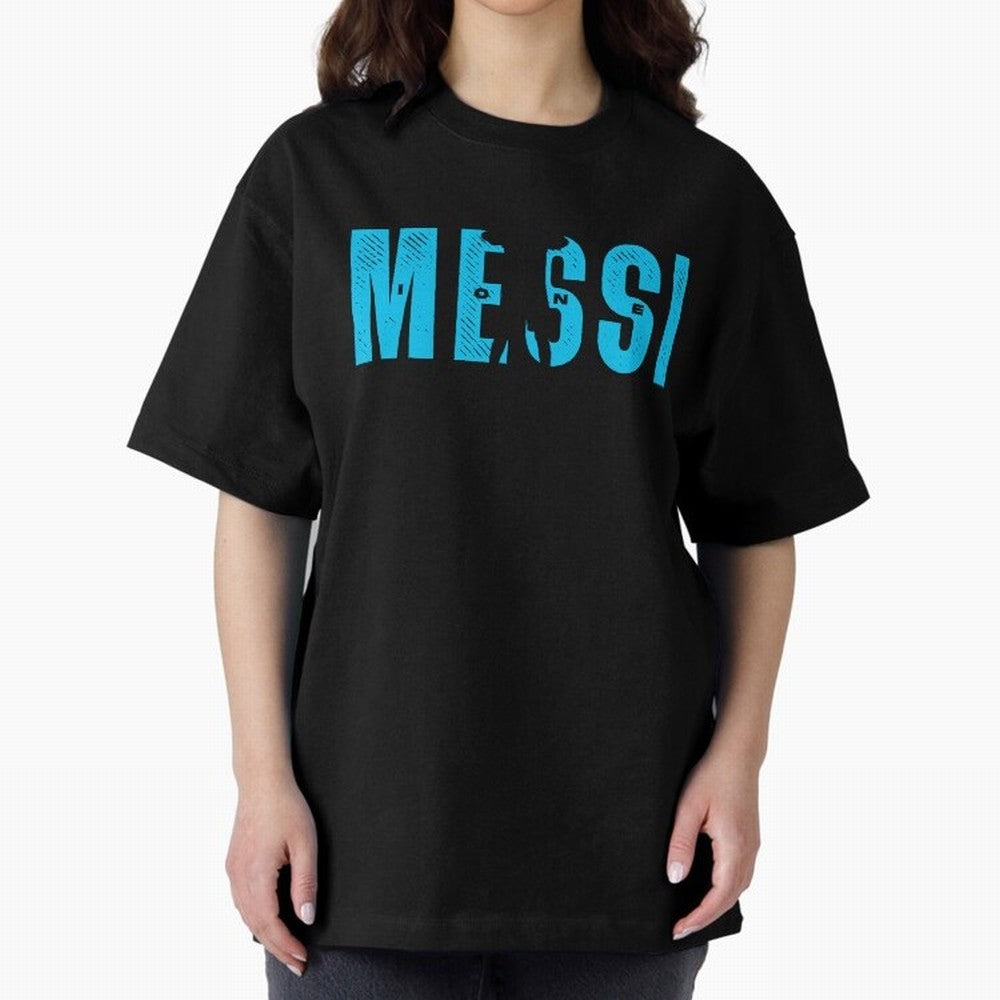 Lionel 10 The Goat Oversized T-Shirt Honor Champions and Dreams in the FIFA World Cup 2026 Journey through Haaland Highlights, Argentina and Brazil Pride, Vintage Soccer Flavor, Modern Football Stars, National Flags and Final Night Emotion; Built