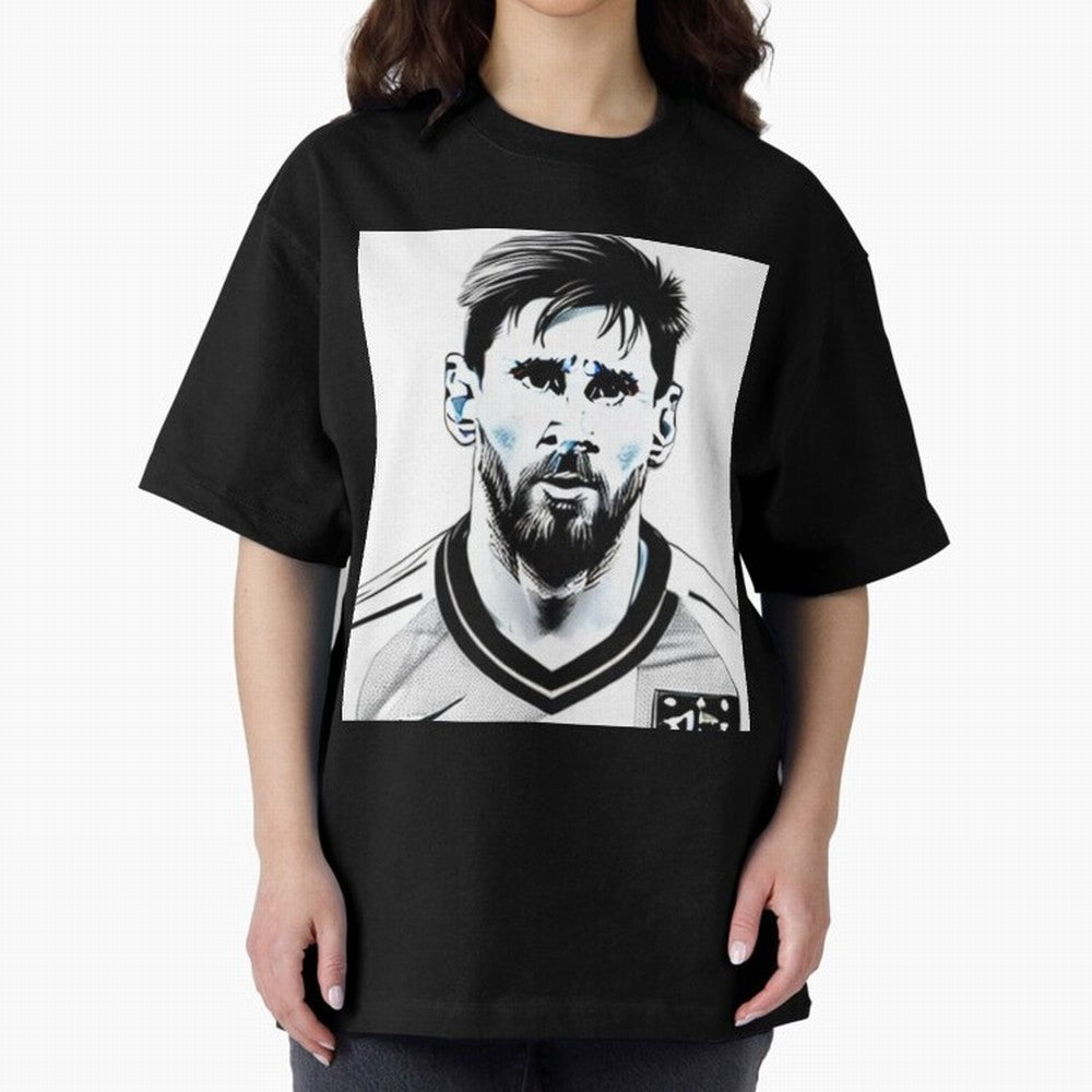 Lionel Messi Oversized T-Shirt Follow the Road to the FIFA World Cup 2026 Group Stage Journey through Mbappe Highlights, Argentina and Brazil Pride, Game Day Rituals, Football Legends, Country Pride and the Road to the Final; Built for Supporters