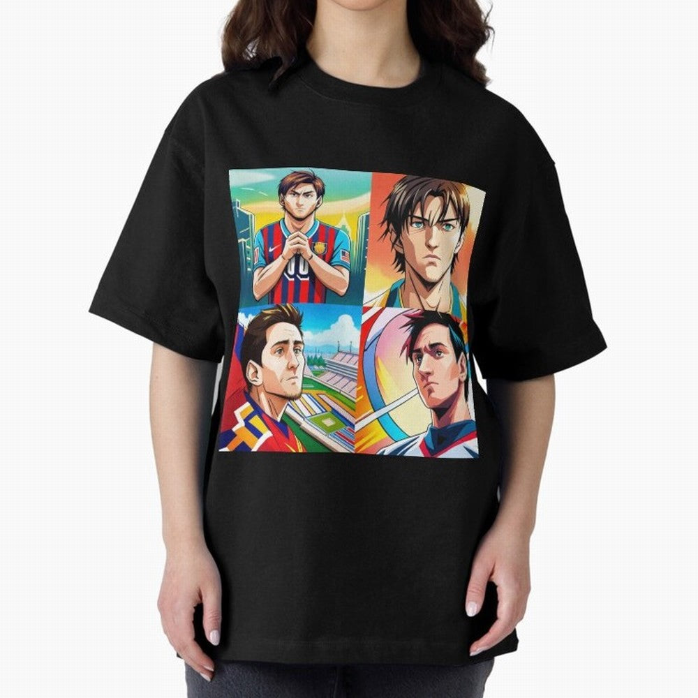 Messi Inspired Anime Art Pack Classic T-Shirt Keep the Match Day Mood of FIFA World Cup 2026 for Fans of Messi, Neymar and Mbappe and Spain, Bringing Stadium Chants, National Pride, Trophy Dreams and Unforgettable Football Memories; Ideal for Fans